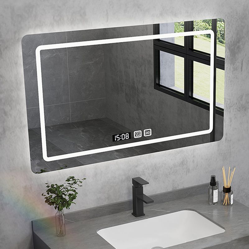 Contemporary Space Saver Vanity Mirror Cabinet Bathroom Vanity Cabinet in Gray