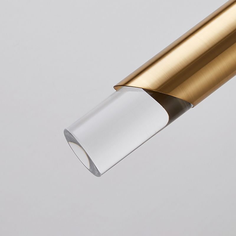 Modern Minimalist Style Tubes Pendant Lighting Fixtures Acrylic 1 Light Ceiling Lamp