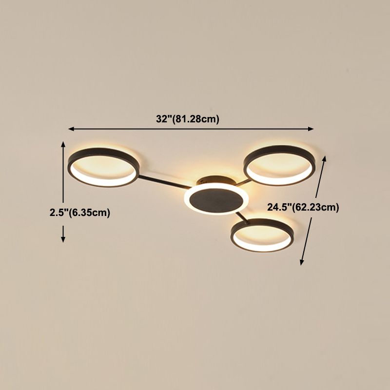 Ringe Metall Deckenmontage Leuchte moderne LED-Deckenleuchte