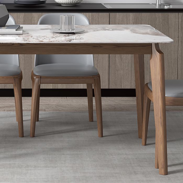 Sintered Stone Top Rechtecktisch mittelalterlich moderner Küchentisch mit 4 Beinen