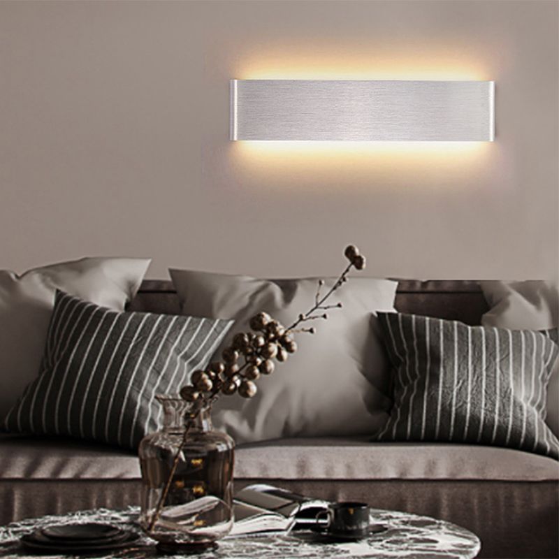 Square Shape Metal Wall Light Modern Style 1 Light Wall Mount Light Fixture