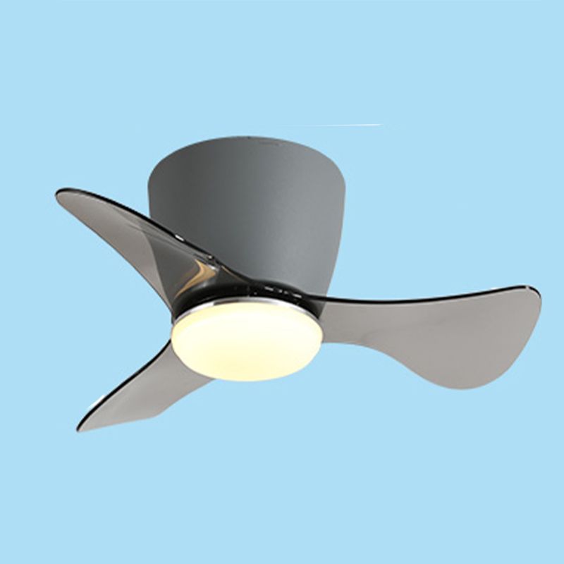 Metal Geometry Shape Ceiling Fan Light Kids Style 1-Light Ceiling Fan Lighting for Bedroom