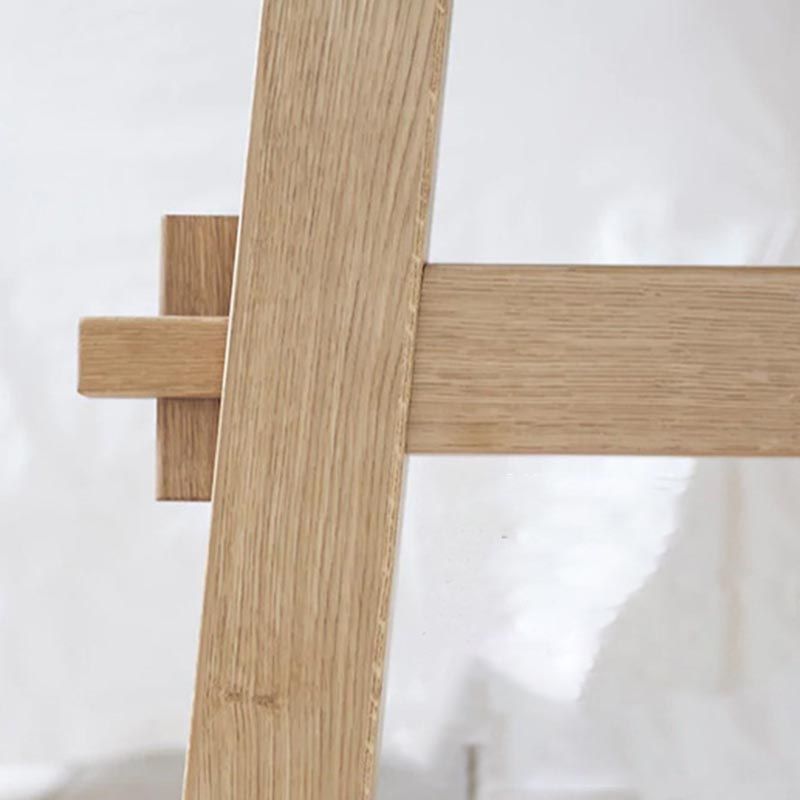 Rectangular Trestle Base Dining Table Modern Solid Wood Natural Furniture for Restaurant