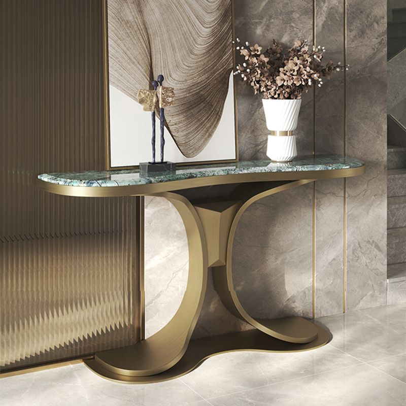 Free Form Shape Contemporary Console Table Stone Stone Console Sofa Table