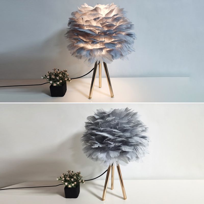 Moderne Style Schreibtisch Beleuchtung kreative Federschreibtischlampe für Schlafzimmer