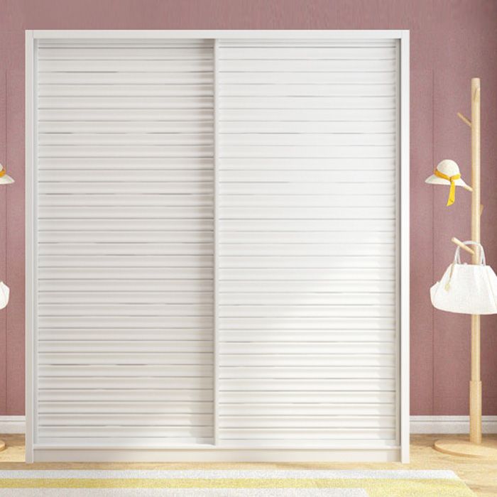 Contemporary Style Wardrobe Armoire Wood Armoire with Sliding Door for Bedroom
