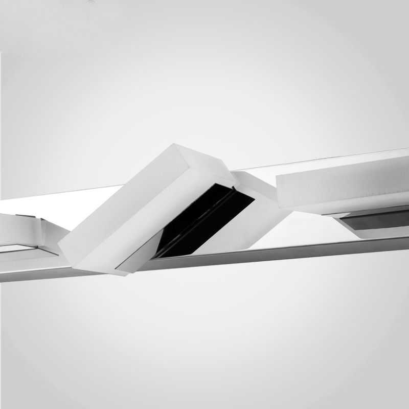 Stainless Steel Vanity Light Fixture LED Square Bathroom Vanity Lamp for Makeup