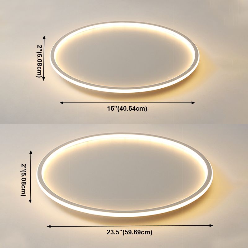Moderne Eenvoudige Stijl Ronde Plafond Gemonteerd Licht Aluminium 1 Licht Flush Mount Verlichting