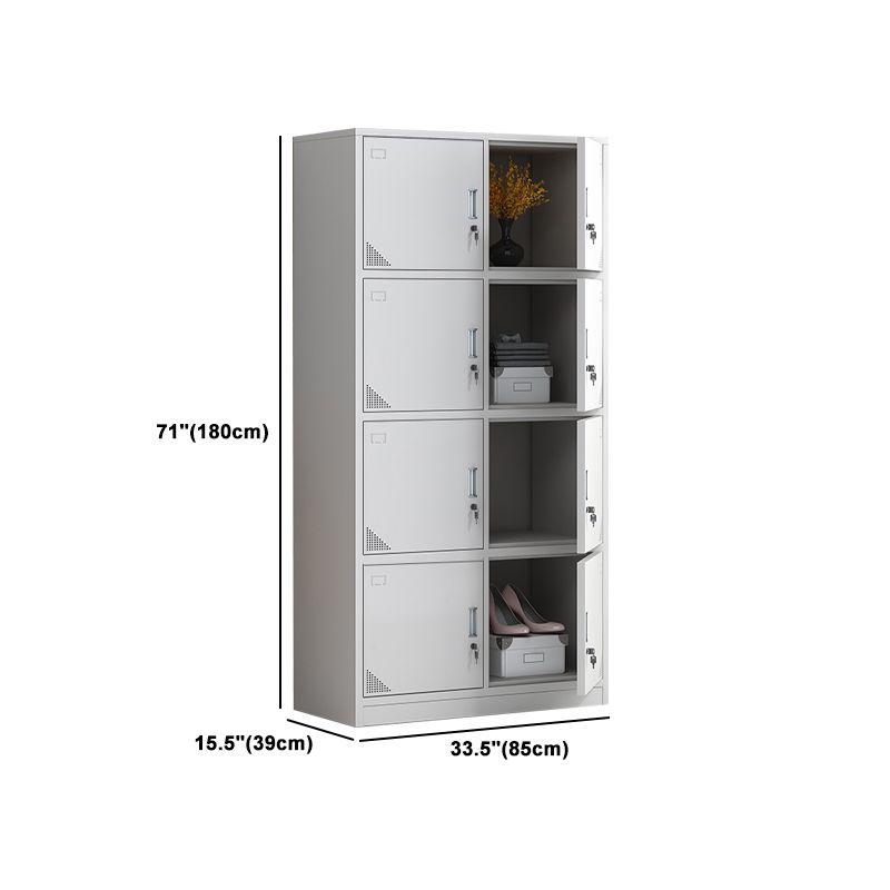 Hinged Contemporary Wardrobe Armoire Metal Wardrobe Cabinet for Home