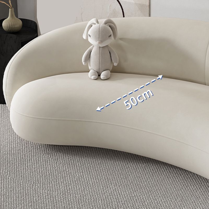 Contemporary 23.62 " H Velvet Slope Arm Sofa for Living Room