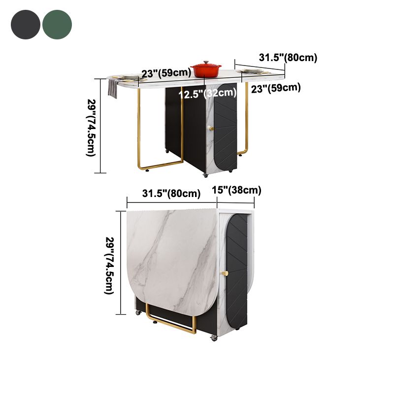 Rectangle Table à manger moderne du milieu du siècle Table de base en métal pour salle à manger, 59 "L x 31,5" L x 29,3 "H