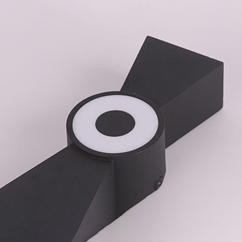 2-Light LED Waterproof Wall Lamp in Modern Creative Style Aluminium Wall Sconce for Exterior Spaces