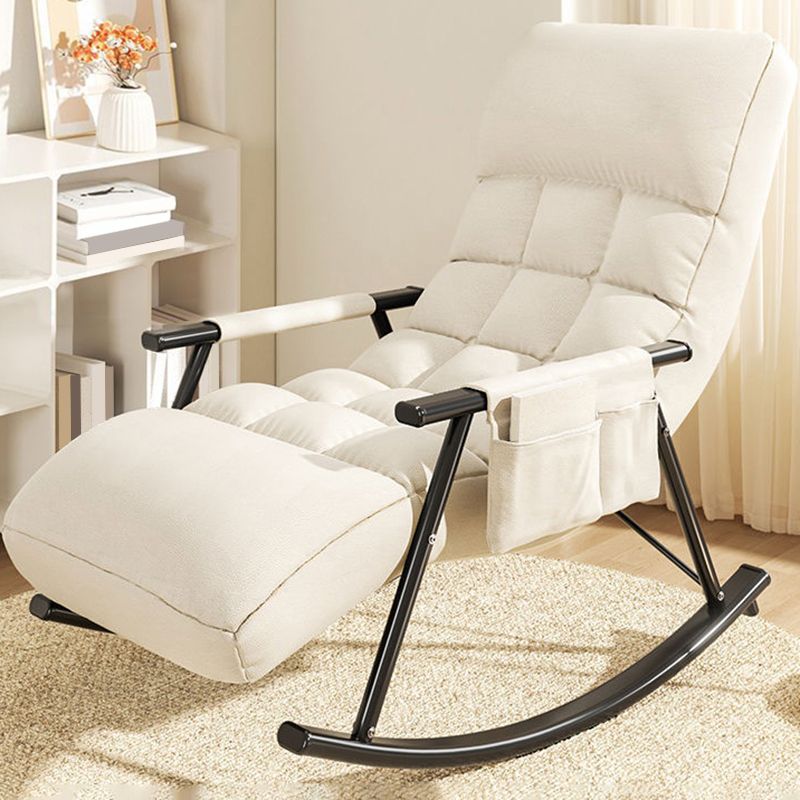 Home Leisure Lounge Chair Lazy Sofa Small Apartment Chair with Metal Frame