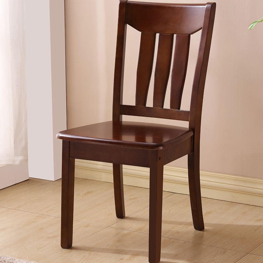 Solid Wood Dining Chairs Modern Style Home Armless Dining Chairs