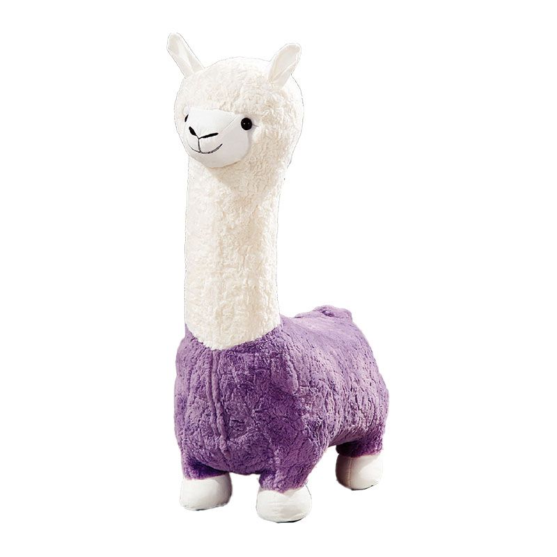 Plush Standard Stool Modern Simple Children's Alpaca Animal Stool