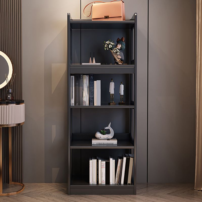 Modern Style Standard Bookshelf Wooden Open Back Bookcase with Shelves
