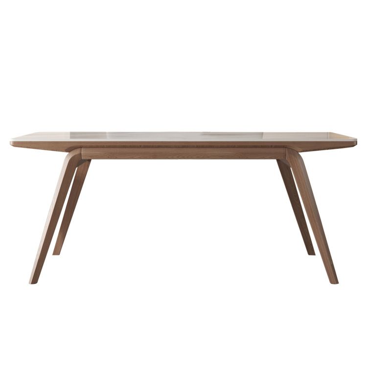 Modern Style Furniture Rectangle Stone Dining Table in White