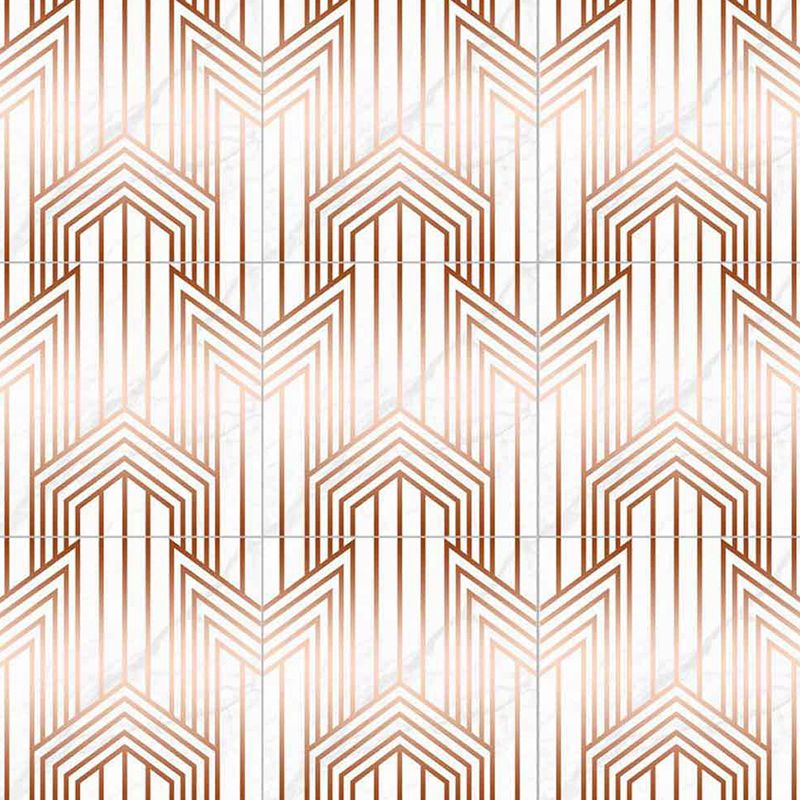 Geometric Wallpaper Panel Set Modern Pick-Up Sticks Restroom Wall Decor, 4.3-sq ft
