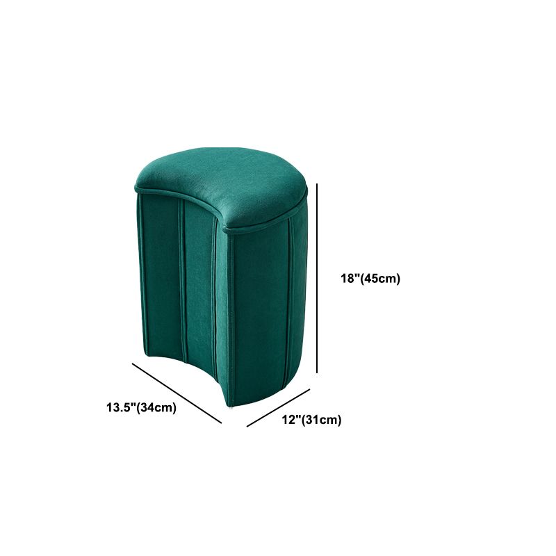 Contemporary Ottoman Solid Color Cotton Blend Standard Indoor Tear Resistant Ottoman