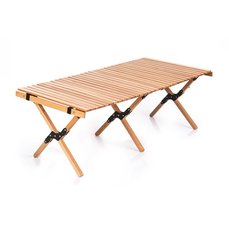 Solid Wood Removable Camping Table Modern Rectangle Camping Table