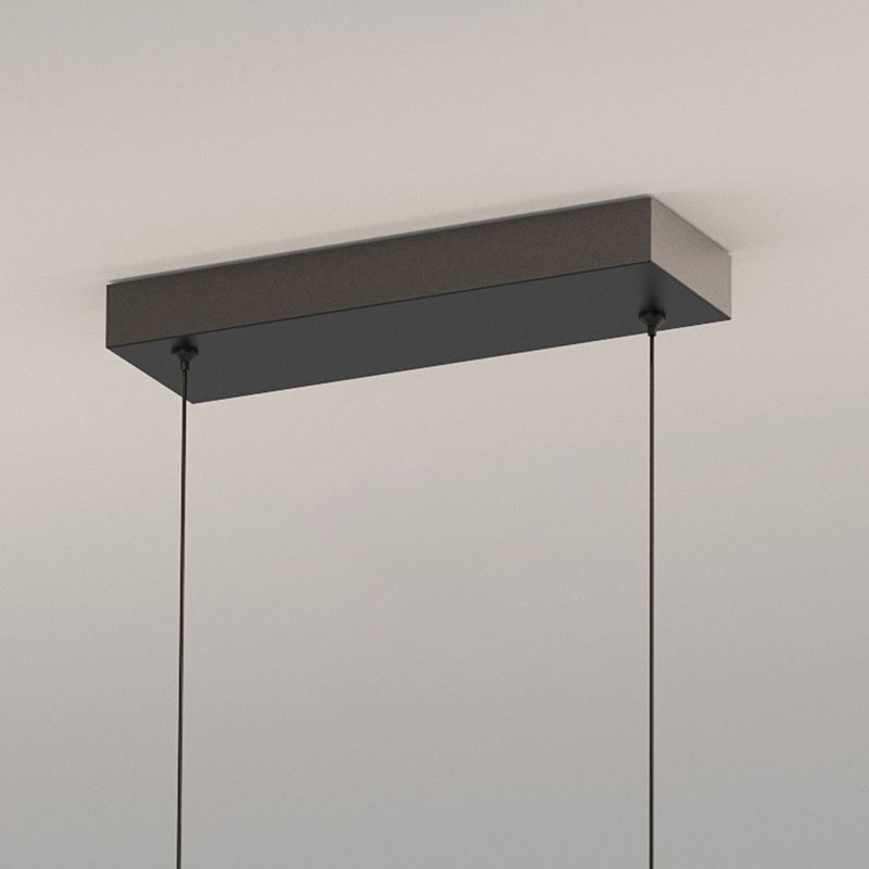 Luces de isla ovalada Modernismo Luz de la isla metal en oro para el comedor