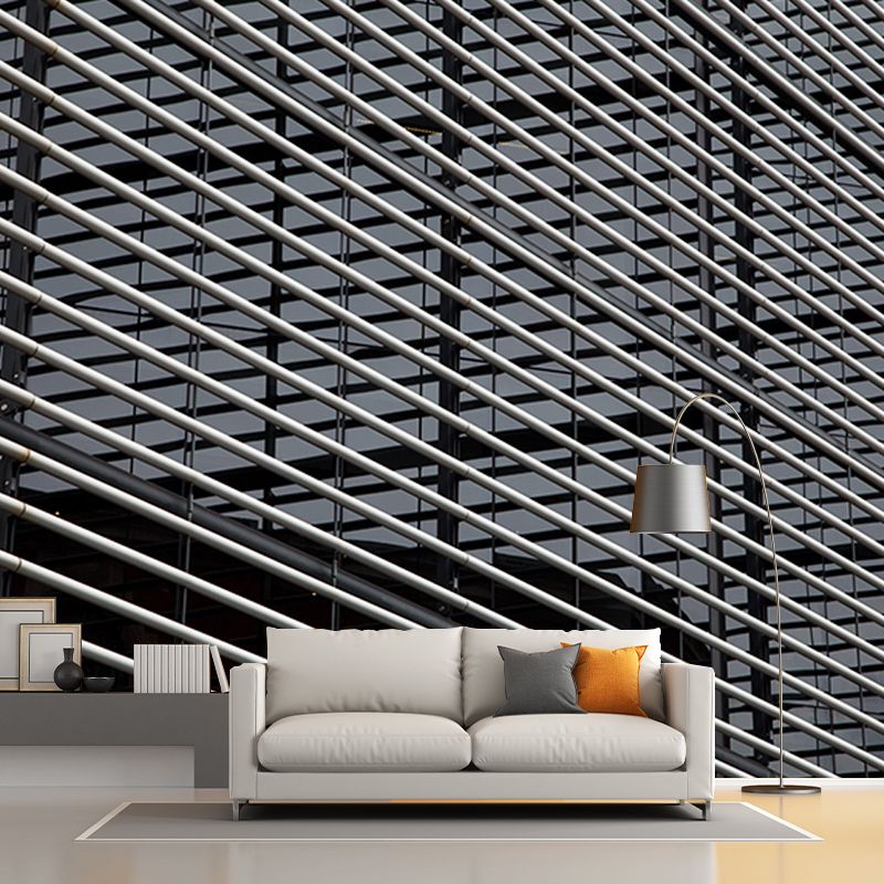 City Construction Mural Wallpaper Mildew Resistant Modern Living Room Decoration