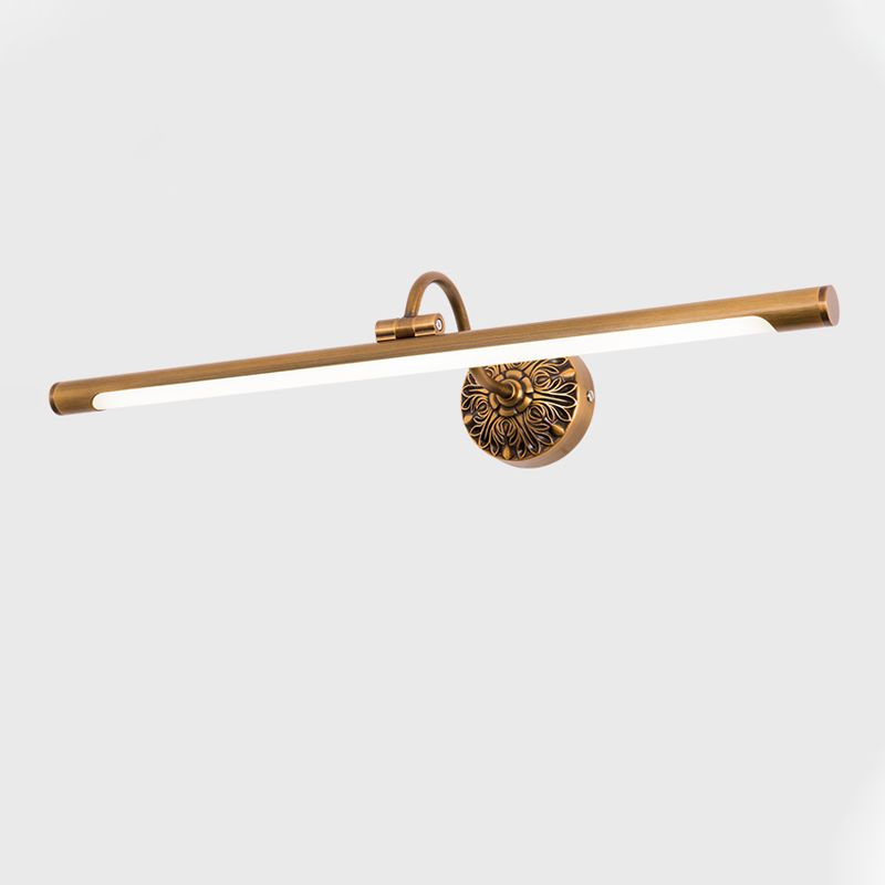 Linear Wall Sconce Lights Mid Century Metal 1 Light Sconce Light Fixture for Bathroom