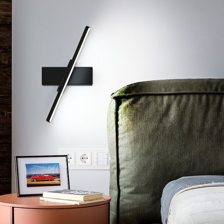 Einstellbare Metall Linear Wandleuchter 1 Licht moderne Wandmontageleuchte