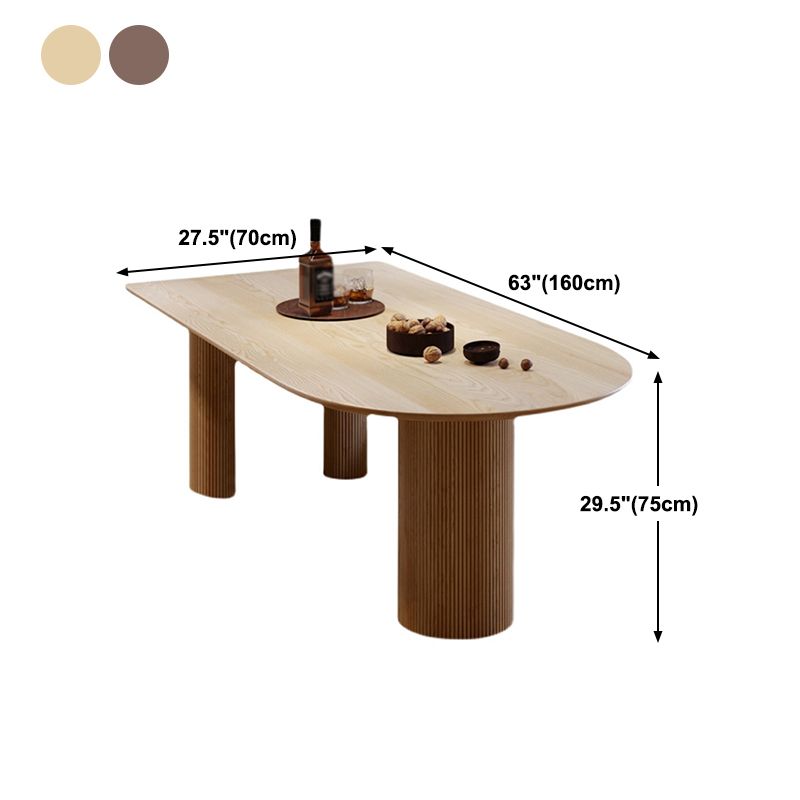 Gratis vorm eettafel dennenhout tafel eigentijds met 3 poten