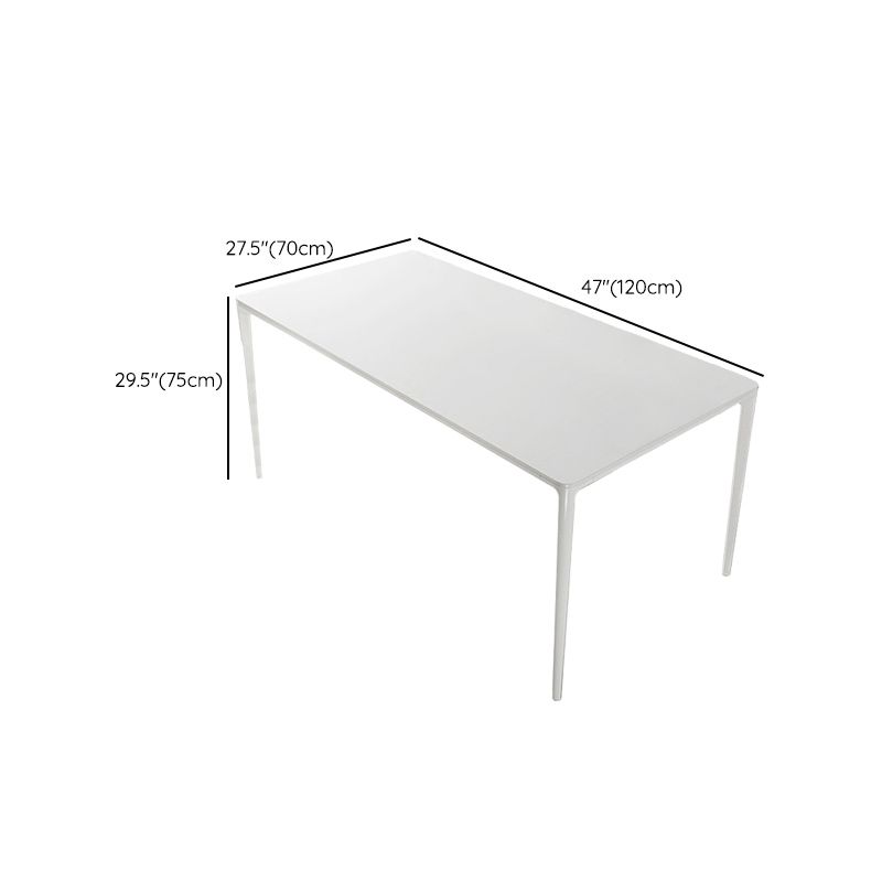 Contemporary 1/2/5/7 Pieces Dining Chairs Set Stone Rectangle Furniture in White
