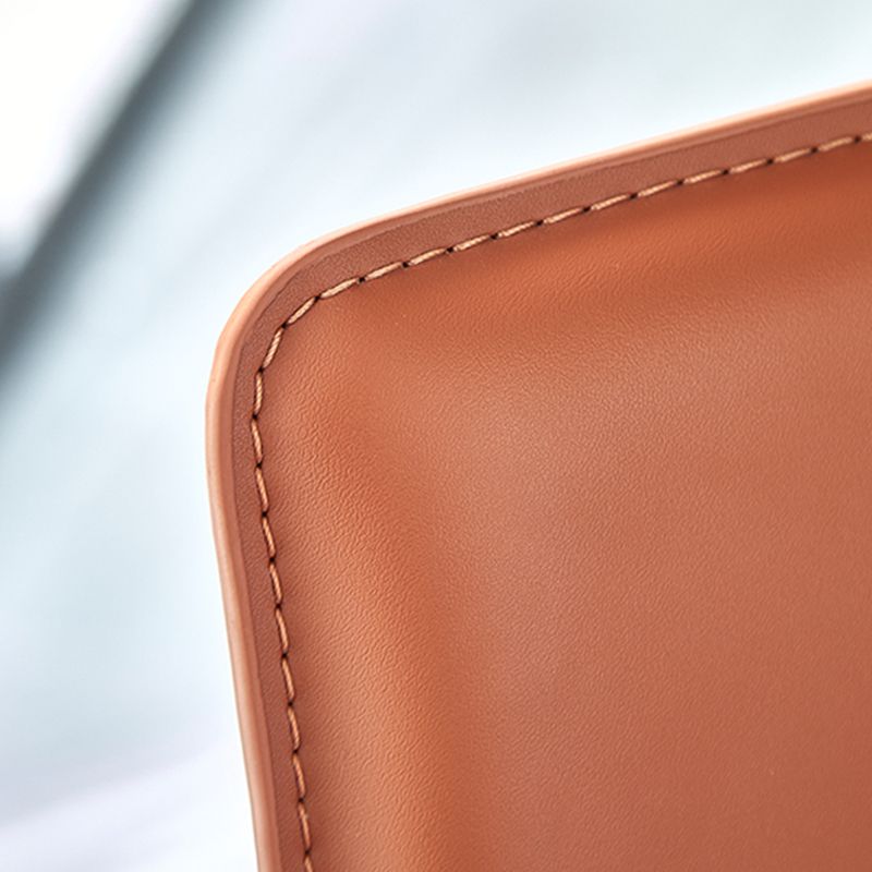 Scandinavian Leather Counter Stools Metal Bar Stool for Home Use