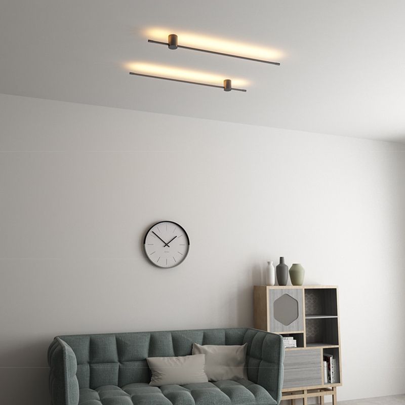 Lámpara de pared lineal LED de silicona en lámpara de pared de aluminio de estilo creativo moderno