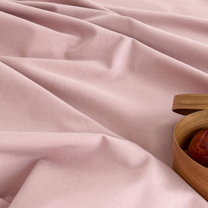 Sheet Set Cotton Solid Color Ultra Soft Breathable Wrinkle Resistant Bed Sheet Set