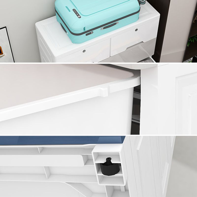 Plastic Storage Cabinet With Drawer Modern Wardrobe Cabinet for Home