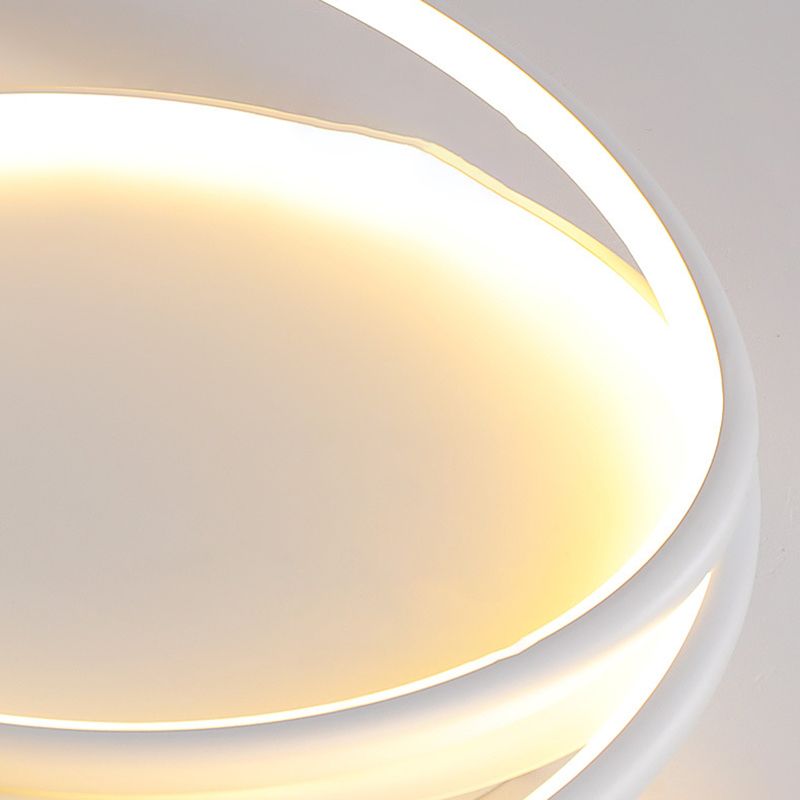 LED White Ceiling Light Contemporary Flush Mount Lighting for Room