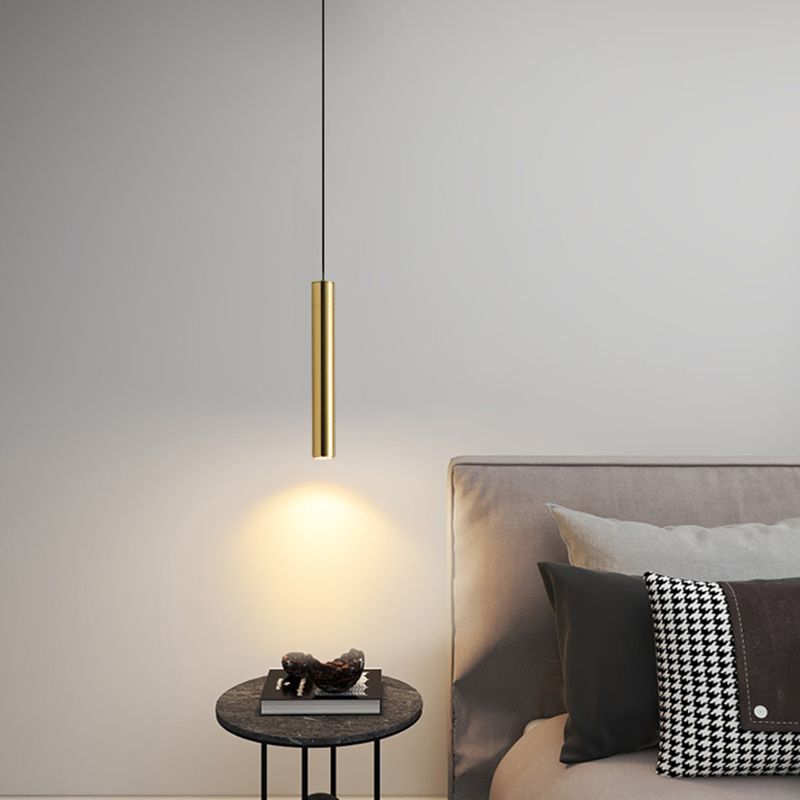 Moderner Metallheizen hell gerade LED Hanging Anhänger für Wohnzimmer