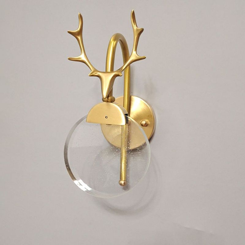 Murale moderne Mur léger de la forme de fourchette LED Appiculture murale en or pour le salon