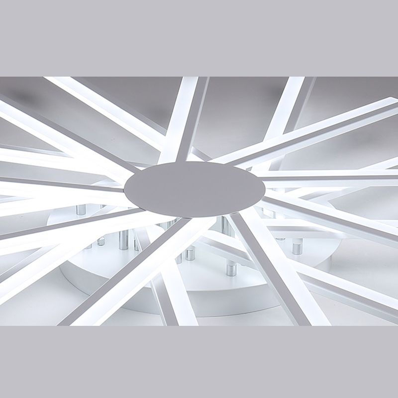 Luz de techo semi empotrada de acrílico cruzado Luz LED de techo montada semi empotrada blanca moderna
