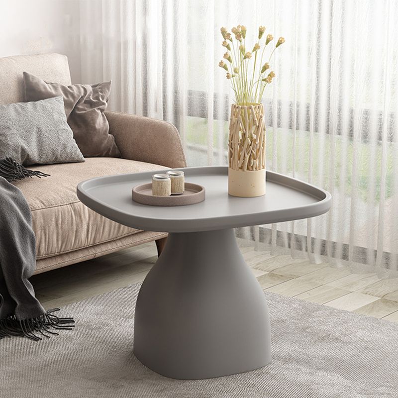 Pedestal Design Cocktail Table Acrylic Tray Top Multi-color Coffee Table