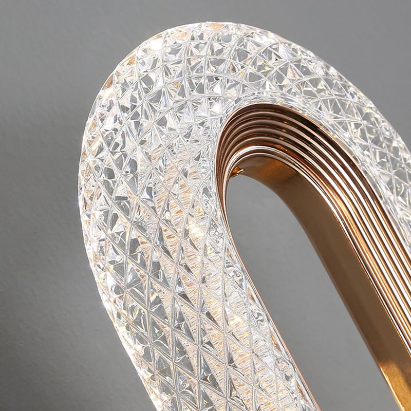 Modern Armed Sconce Light Faceted Crystal 1 Light Wall Lamp for in Clear