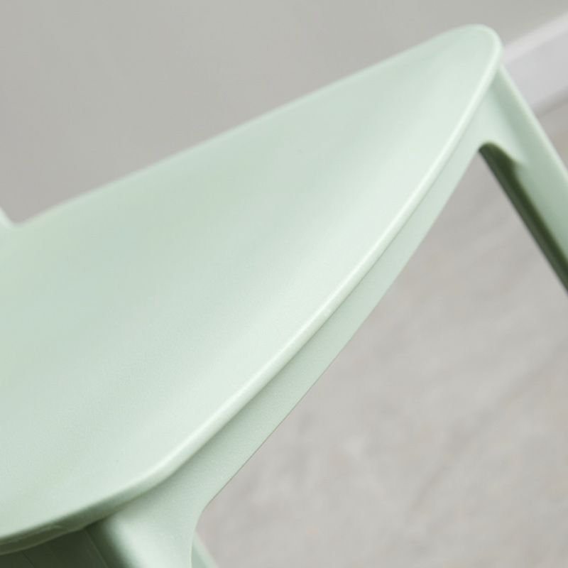 Plastic Scandinavian Armless Chair Stacking Indoor-Outdoor Chair