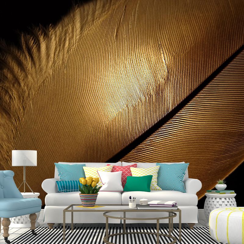 Washable Stain Resistant Mural Wallpaper Feather Indoor Wall Mural
