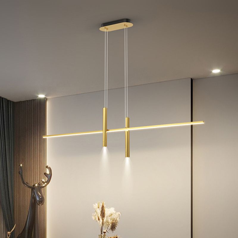 3-Lights Modern Style Island Pendants Metal Pendant Lights for Dining Room