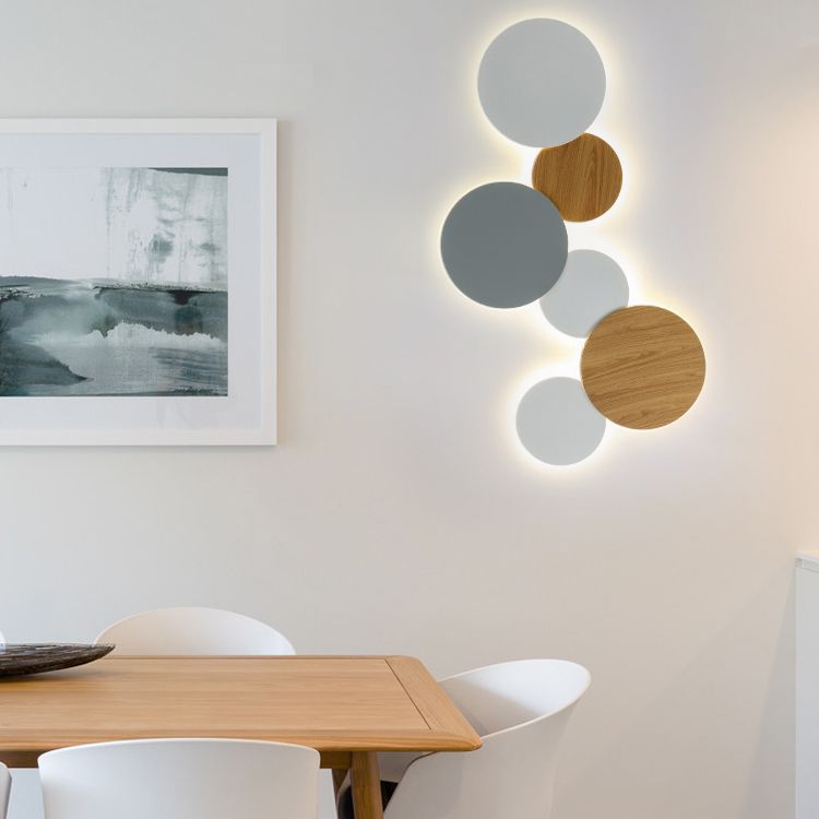 Runde Einfachheit LED WALS LIGHT MODERNE Treppenkorridor Corridor Leuchten Licht in warmem Licht