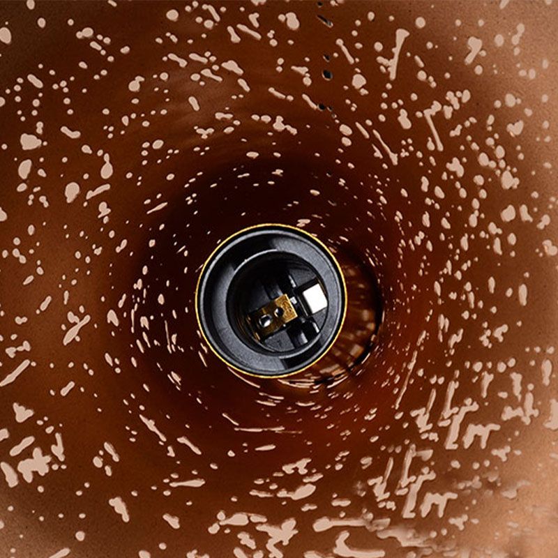 Modern Minimalist Pendant Light, Metallic Single-Light Hanging Pendant Lights in Black