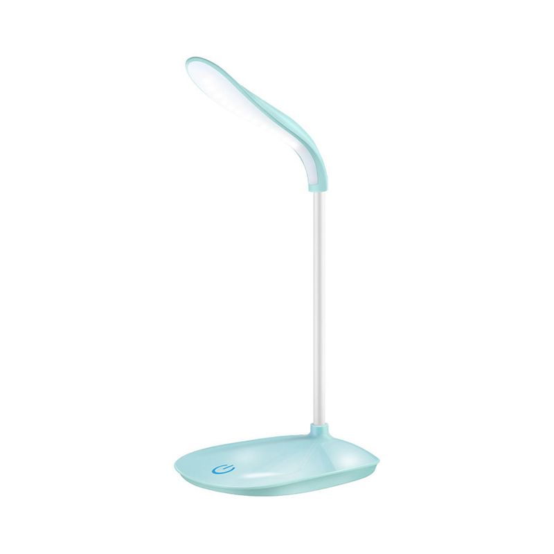 Blue/Pink/White USB Charging Desk Lamp Modern Style Touch-Sensitive Table Lamp for Reading