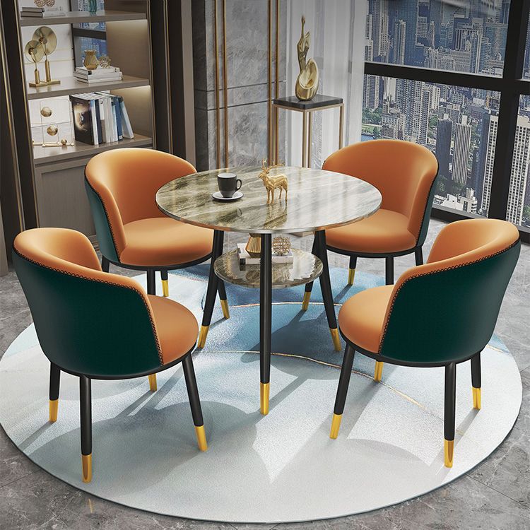 Round Dining Site Table Traditional Luxury 4-foot Stone Home Furniture