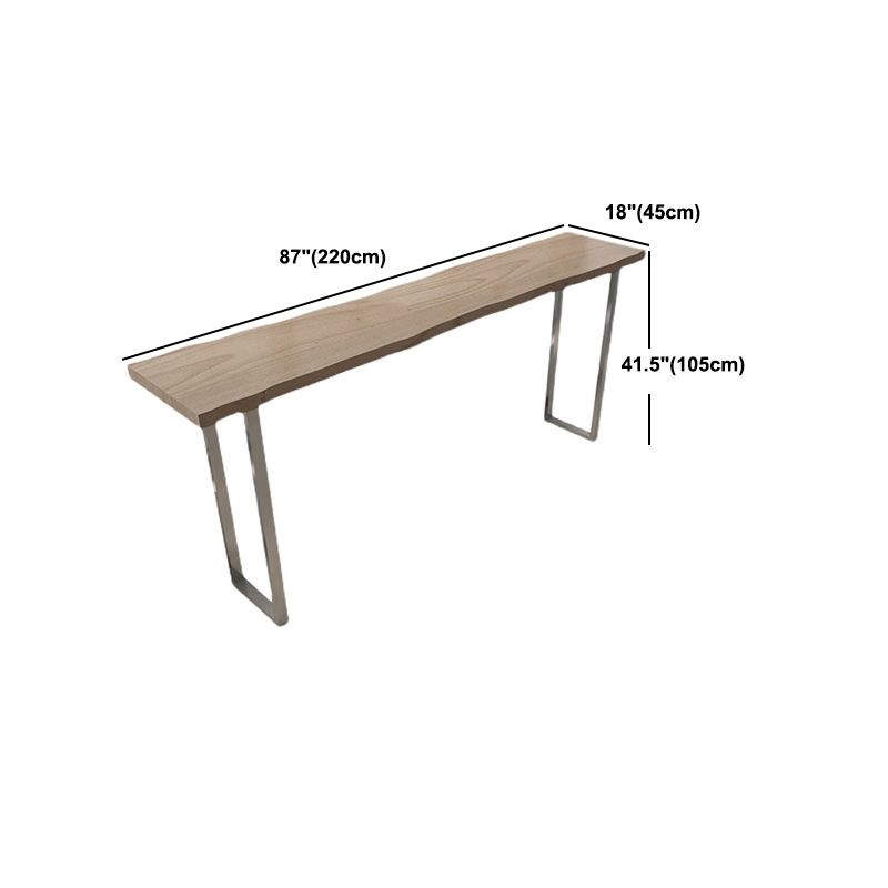 Solid Wood Rectangular Table Industrial Style Home Bar Table