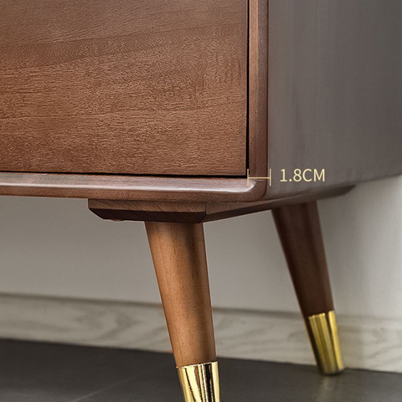 Solid Wood Accent Chest with Drawer Contemporary Side Cabinet