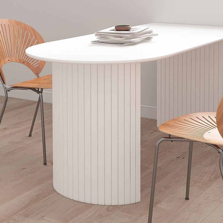 Mesa de comedor contemporánea de madera sólida Mesa de comedor de mármol de mármol para comedor para comedor